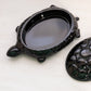Vintage Westmoreland Black Glass Turtle Lidded Dish