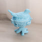Vintage Westmoreland Blue Milk Glass Glass Bird on Nest Lidded Dish