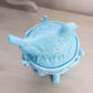 Vintage Westmoreland Blue Milk Glass Glass Bird on Nest Lidded Dish