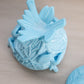 Vintage Westmoreland Blue Milk Glass Glass Bird on Nest Lidded Dish