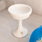 Vintage Westmoreland Blue Satin Glass Floral Fairy Lamp w/ White Base