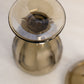 Vintage Westmoreland Brown Glass Footed Lidded Dish Pointed Finial