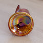 Vintage Westmoreland Carnival Amberina Glass Owl Toothpick Holder (Glows)