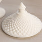 Vintage Westmoreland English Hobnail Milk Glass Lidded Dish