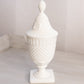 Vintage Westmoreland English Hobnail Square Base Milk Glass Lidded Dish
