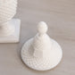 Vintage Westmoreland English Hobnail Square Base Milk Glass Lidded Dish