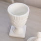 Vintage Westmoreland English Hobnail Square Base Milk Glass Lidded Dish