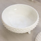 Vintage Westmoreland Glass Circular Milk Glass English Hobnail Lidded Dish