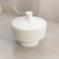 Vintage Westmoreland Glass Princess Feather Milk Glass Lidded Dish