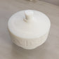 Vintage Westmoreland Glass Princess Feather Milk Glass Lidded Dish