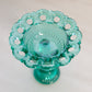 Vintage Westmoreland Glass Teal Doric Candle Stick
