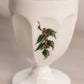 Vintage Westmoreland Holly Berry White Milk Glass Lidded Dish