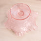 Vintage Westmoreland Pink Glass Footed Bramble Bowl with Ruffle Edge