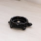 Vintage Westmoreland Small Black Glass Turtle Ashtray Dish