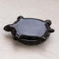 Vintage Westmoreland Small Black Glass Turtle Ashtray Dish