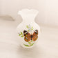 Vintage Westmoreland Small Clear Satin Glass Butterfly Vase