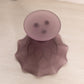 Vintage Westmoreland Small Purple Satin Glass Compote with Ruffle Edge
