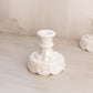 Vintage Westmoreland White Iridescent Milk Glass Grape Candleholder