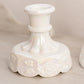 Vintage Westmoreland White Iridescent Milk Glass Grape Candleholder