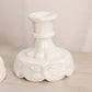 Vintage Westmoreland White Iridescent Milk Glass Grape Candleholder