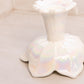 Vintage Westmoreland White Iridescent Mother of Pearl Milk Glass Lotus 2-Way Candleholder