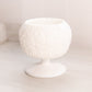 Vintage Westmoreland White Milk Glass Bramble Pedestal Bowl