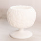 Vintage Westmoreland White Milk Glass Bramble Pedestal Bowl