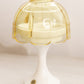 Vintage Westmoreland Yellow Glass Fairy Lamp with White Milk Glass Base