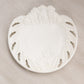 Vintage White Milk Glass Plate with Dogs and Squirrel Designs
