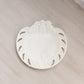 Vintage White Milk Glass Plate with Dogs and Squirrel Designs