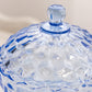 Vintage Whitehall Circular Blue Glass Lidded Dish